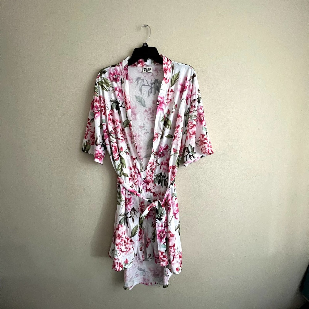 SHOW ME YOUR MUMU FLORAL ROBE O/S